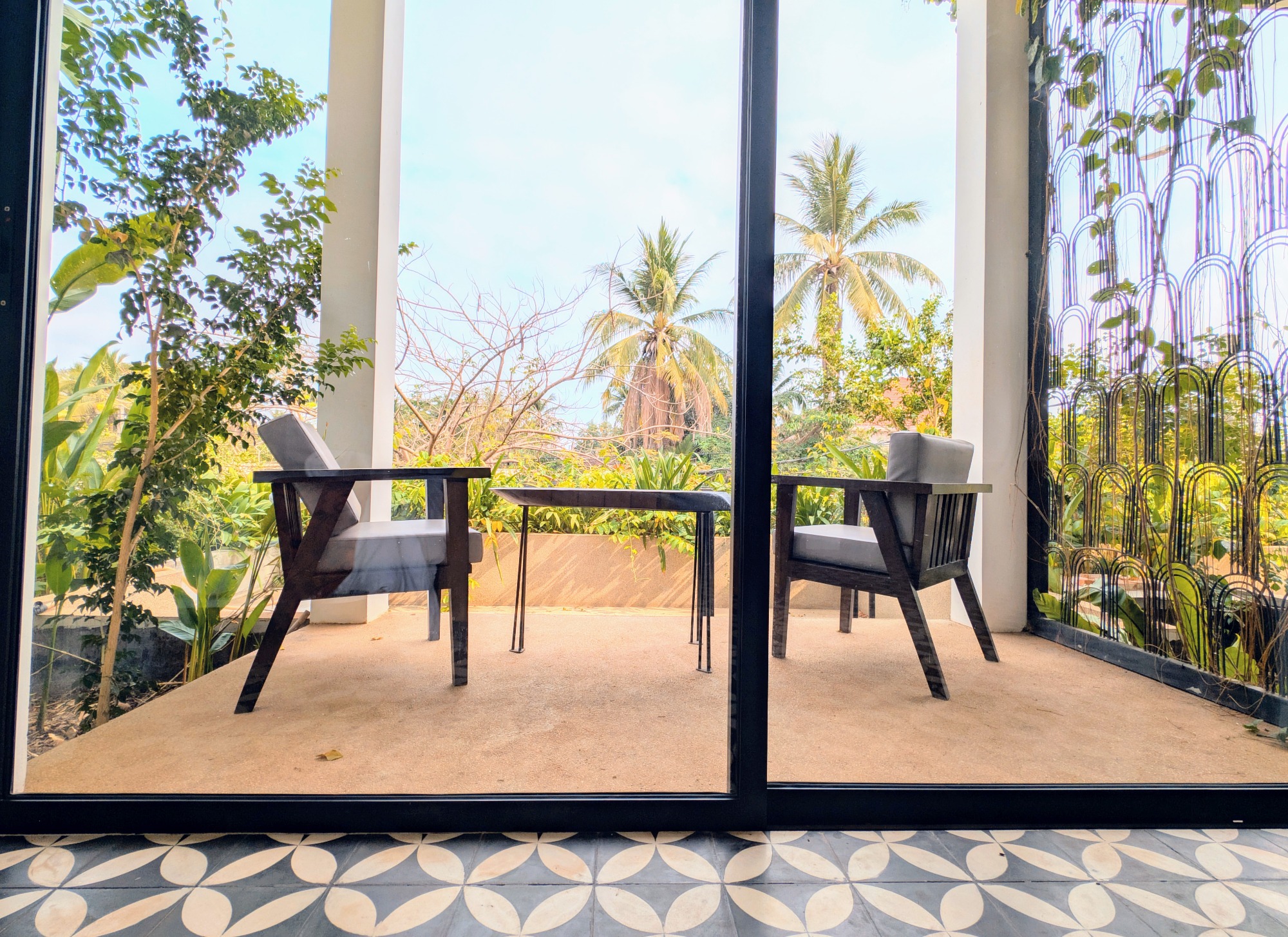 Balcony with chairs